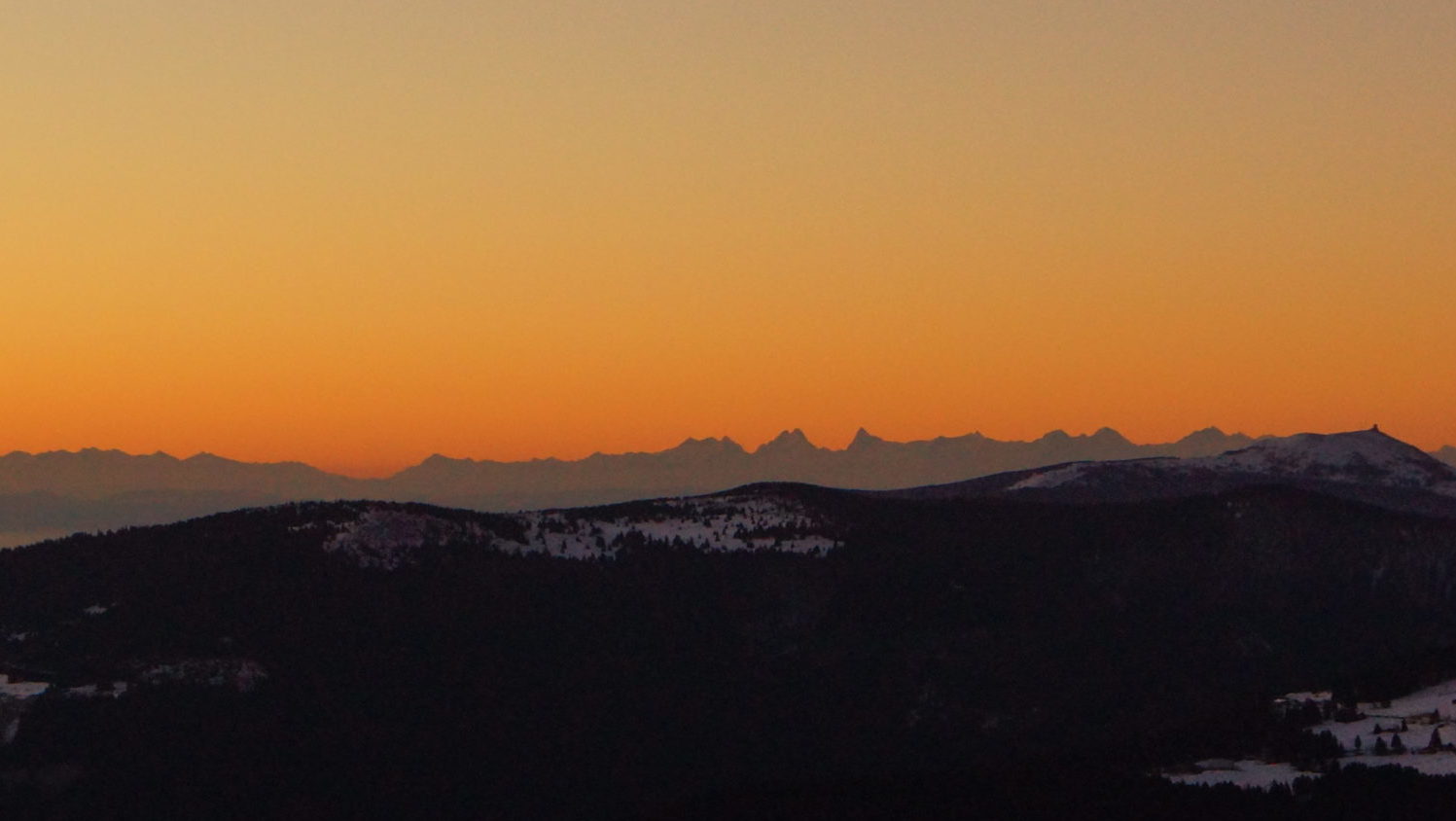Alpes suisses depuis le Hohneck